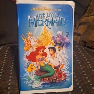 Vintage Disney Black Diamond 1989 VHS The Little Mermaid Banned Artwork Cover